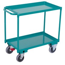 Imagem do produto n.º 1: Carro com mesa Ameise®, com cubas estanques ao óleo, 2 pisos de 846 x 496 mm, com travão central