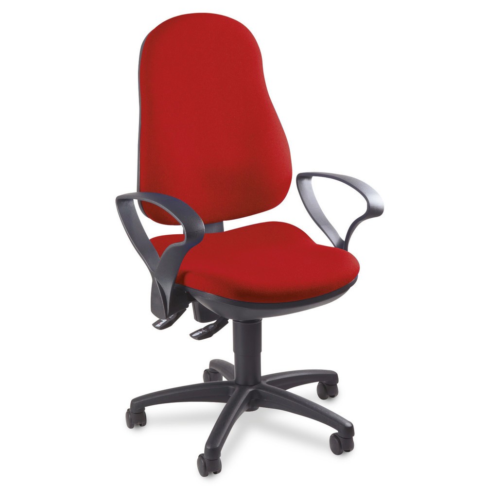 Imagem do produto n.º 2: Topstar® cadeira de escritório giratória Point 70, apoio lombar, vermelho
