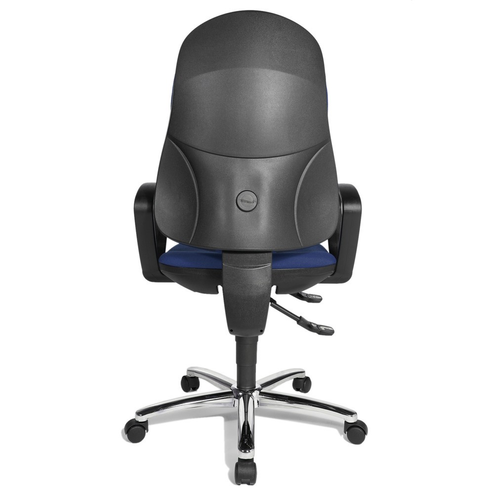 Imagem do produto n.º 2: Topstar® cadeira de escritório giratória Syncro-Steel II, encosto estofado, azul