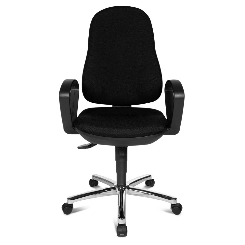 Imagem do produto: Topstar® cadeira de escritório giratória Syncro-Steel II, encosto estofado, preta