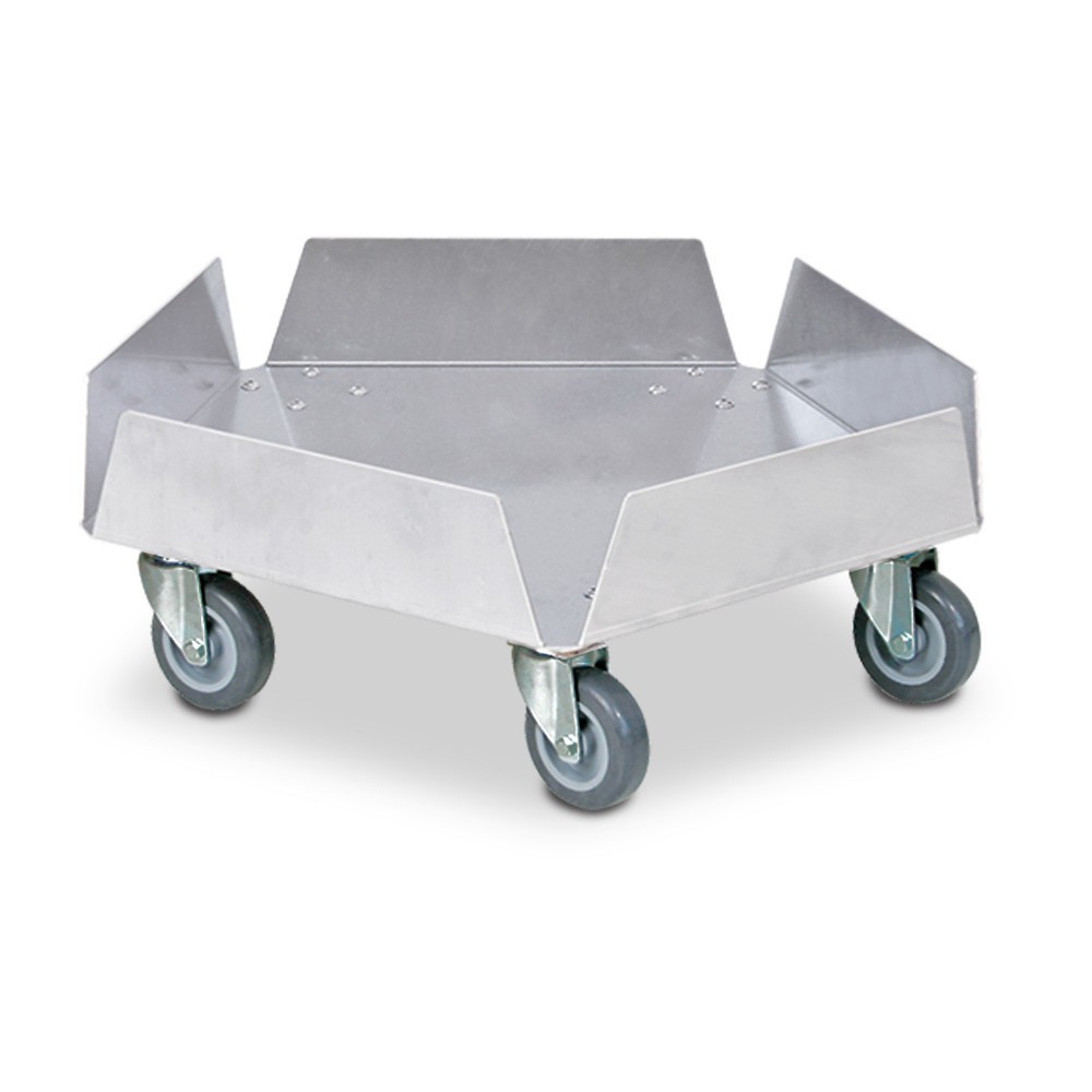 Imagem do produto: Patins de carga para tambores redondos até 100 litros, capacidade de carga de 250 kg, alumínio