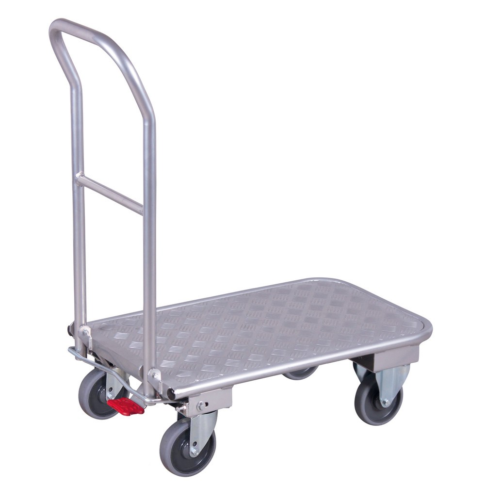 Imagem do produto: Carrinho de transporte Ameise®, alumínio, superfície de carregamento traseira LxP 450 x 720 mm, com travão central.