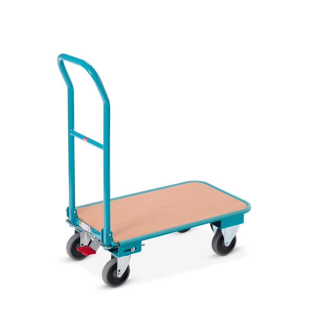 Imagem do produto: Carrinho de transporte Ameise® articulado, capacidade de carga de 150 kg, superfície de carregamento traseira LxP 450 x 720 mm, com travão central
