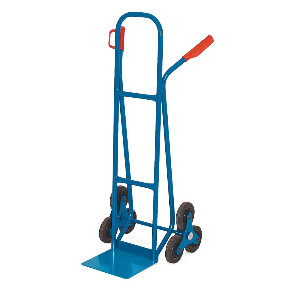 Imagem do produto: Carrinho para escadas HEMMDAL, com elemento central de 3 braços, capacidade de carga de 175 kg, pá LxP 280 x 230 mm, aço