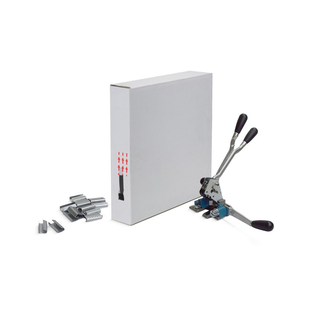 Imagem do produto: Conjunto de cintagem Basic incl. fita de cintagem em PP e grampos de fecho, largura da fita 16 mm