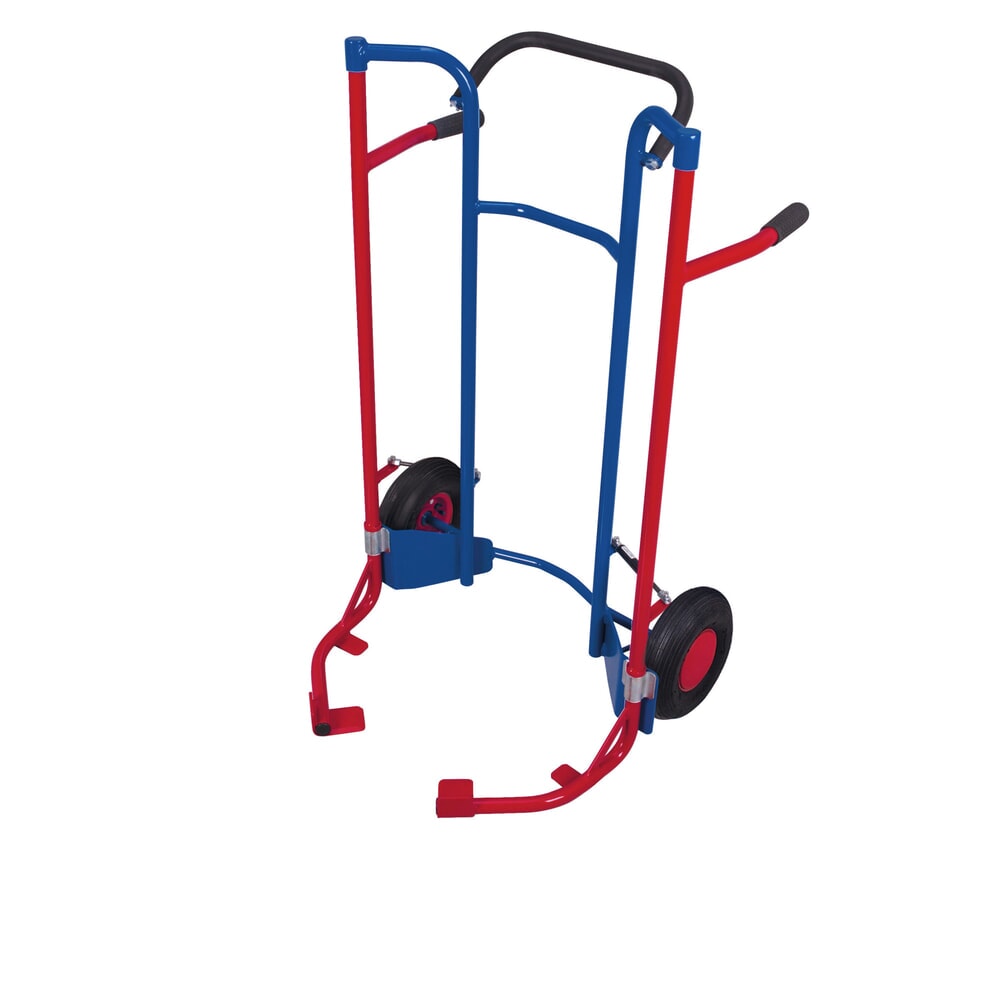Imagem do produto: VARIOfit® carrinho de mão para pneus em aço, capacidade de carga de 200 kg, para 5 pneus, pneumáticos, sem rodas de suporte, azul genciana