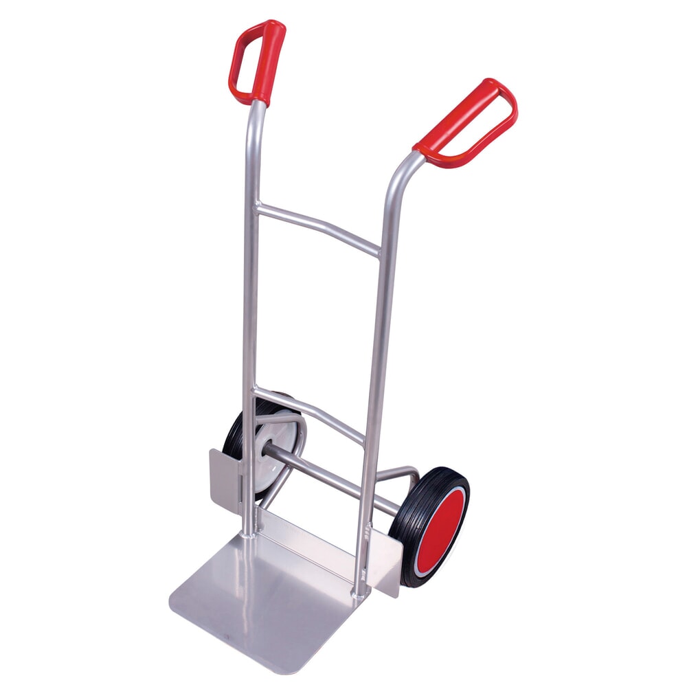 Imagem do produto: VARIOfit® carrinho de mão em alumínio, capacidade de carga de 150 kg, pá L x P 320 x 250 mm, com pneus de borracha maciça.