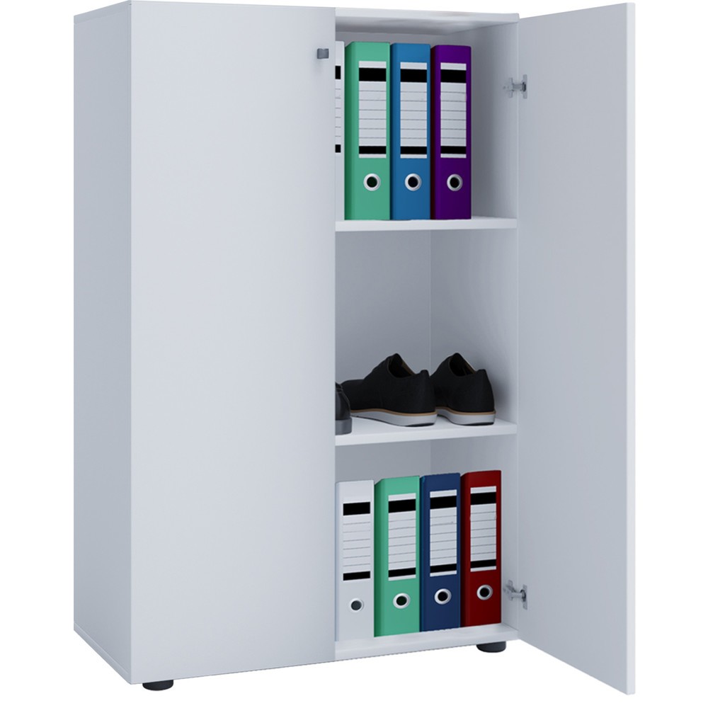 Imagem do produto: VCM armário de escritório Lona, 3 compartimentos, AxLxP 1050 x 700 x 400 mm, branco