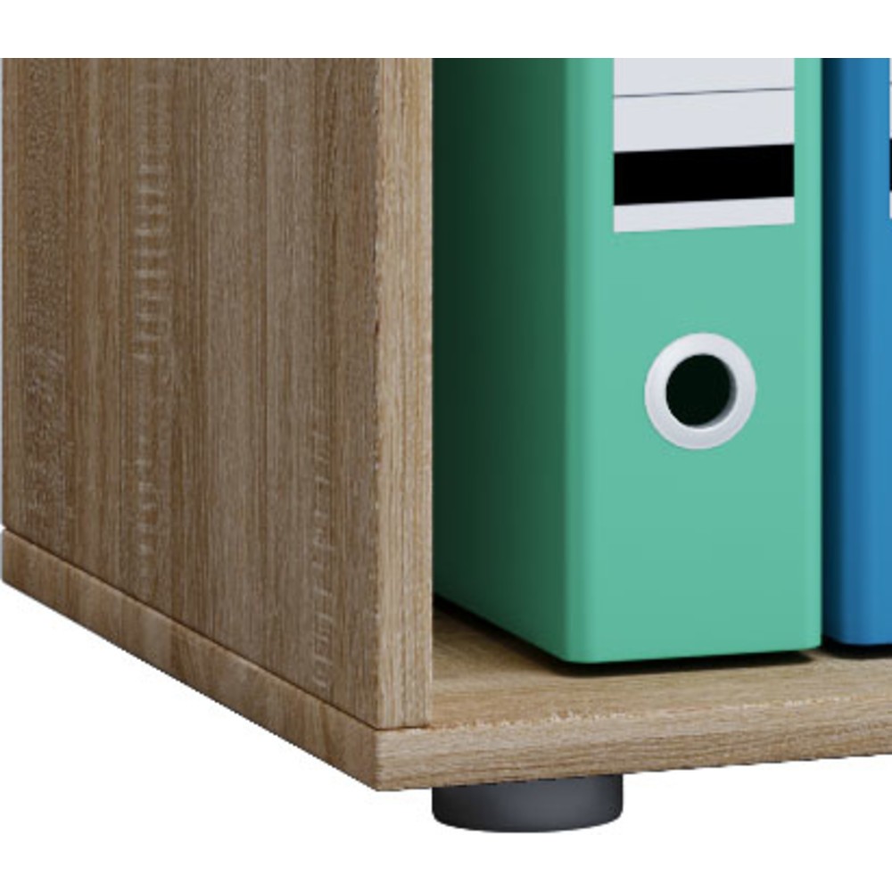 Imagem do produto n.º 2: VCM armário de escritório Lona com portas de correr, 2 compartimentos, AxLxP 700 x 740 x 400 mm, carvalho Sonoma