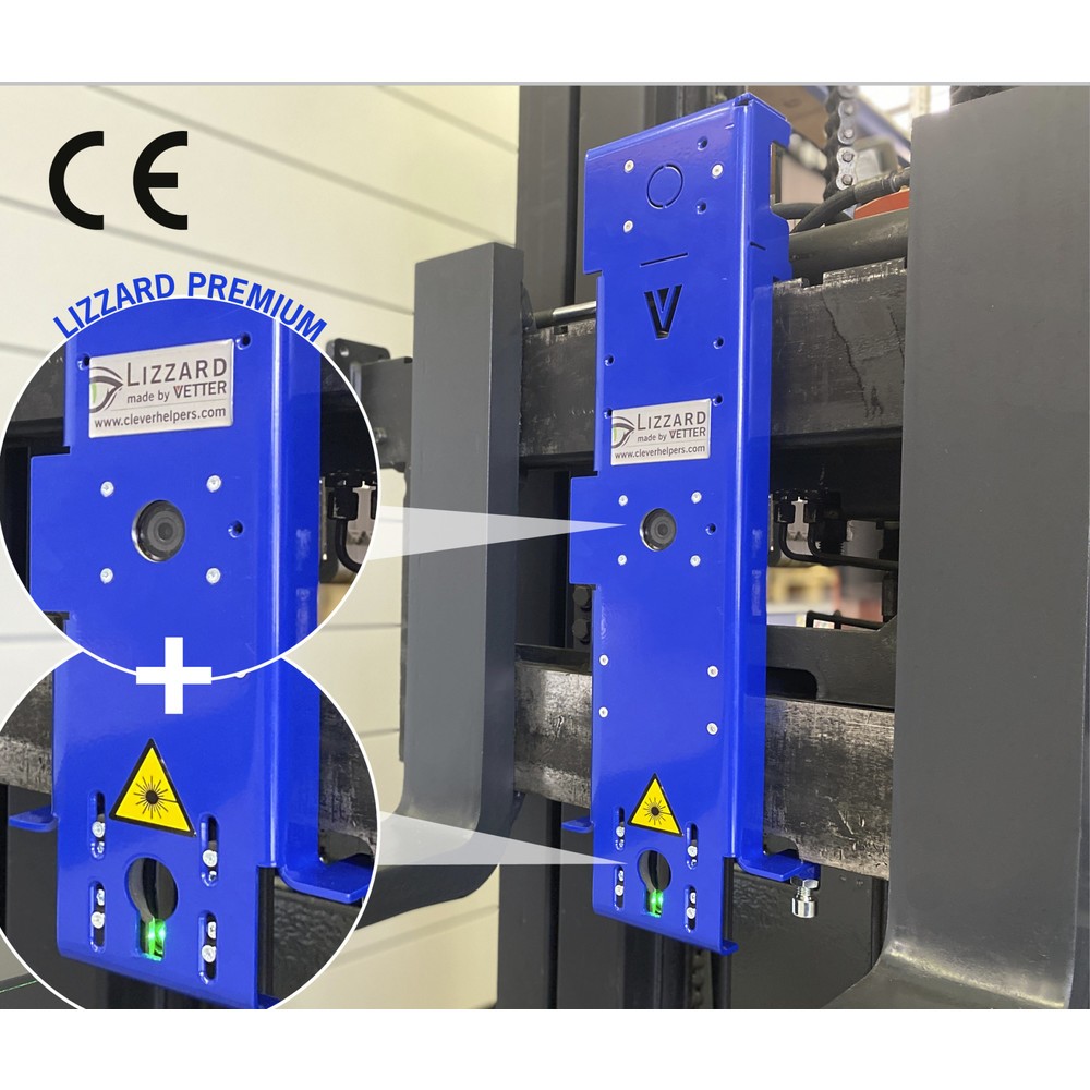 Imagem do produto: VETTER® LIZZARD Premium, sistema de guiamento de garfos por laser e câmara, ISO 2A