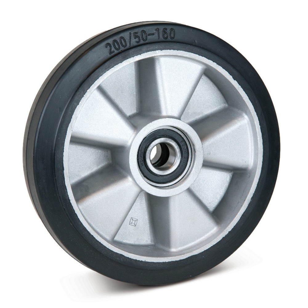 Imagem do produto: Roda diretriz em borracha maciça para porta-paletes manual Ameise® tipo ACY20, BASIC/Economic tipo DF20, ano de fabrico a partir de 2009, Ø 180 mm