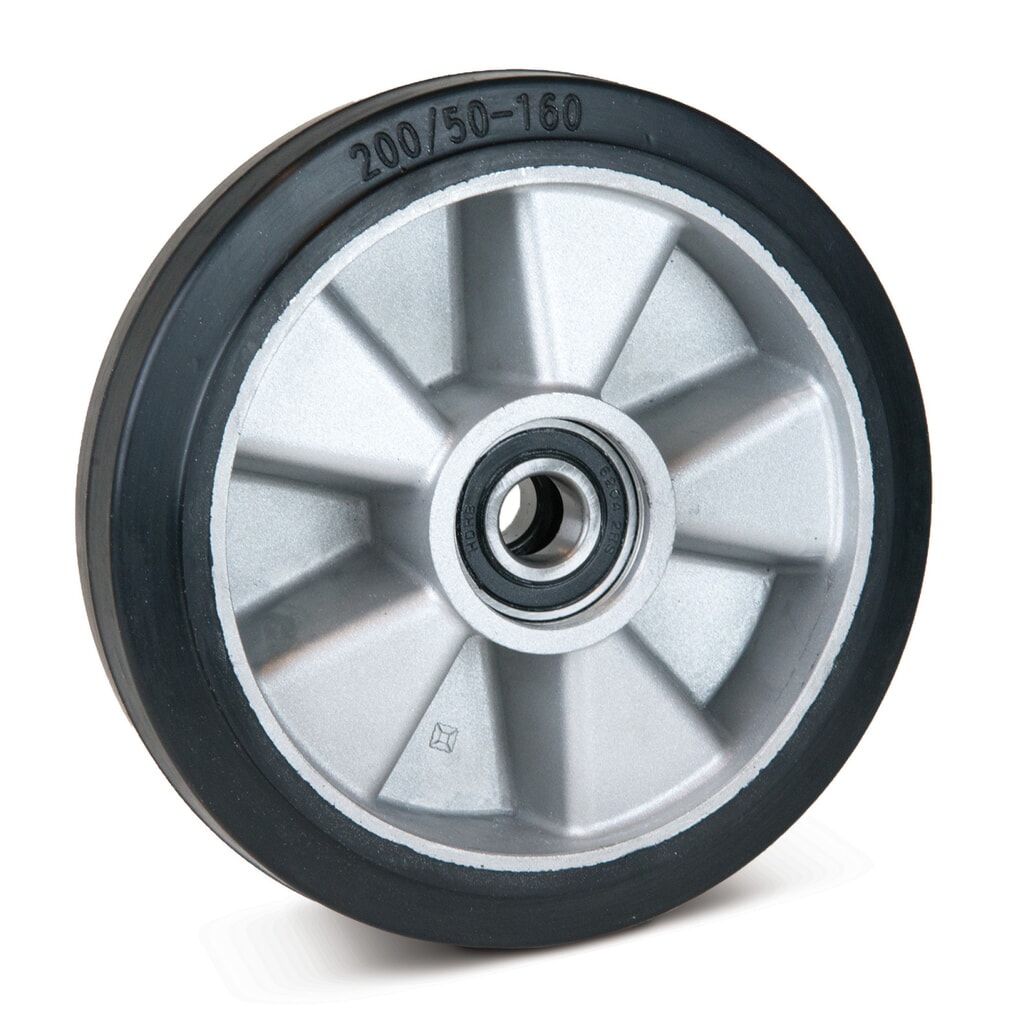 Roda diretriz em borracha maciça para porta-paletes manual Ameise® tipo ACY20, BASIC/Economic tipo DF20, ano de fabrico a partir de 2009, Ø 180 mm Imagem do produto: Roda diretriz em borracha maciça para porta-paletes manual Ameise® tipo ACY20, BASIC/Economic tipo DF20, ano de fabrico a partir de 2009, Ø 180 mm