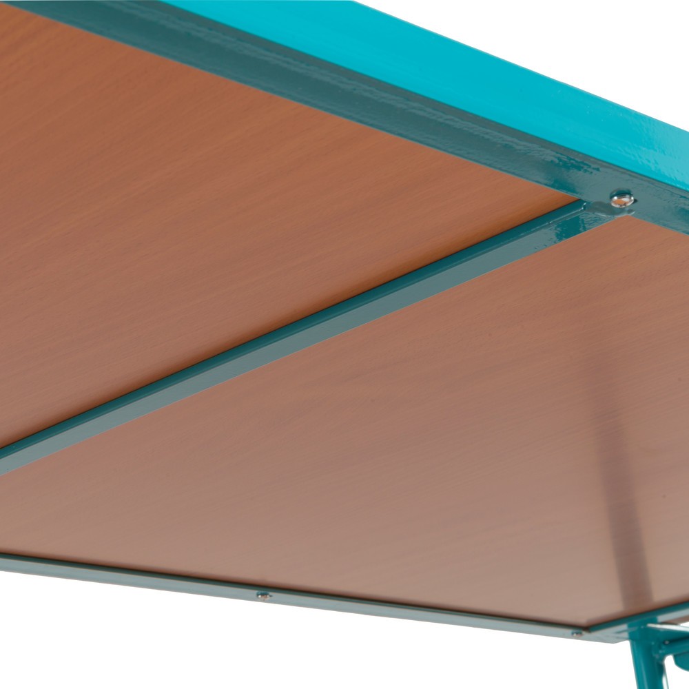 Imagem do produto n.º 4: Carro de pisos múltiplos Ameise®, 3 prateleiras de madeira ajustáveis de 1615 x 635 mm, com travão central