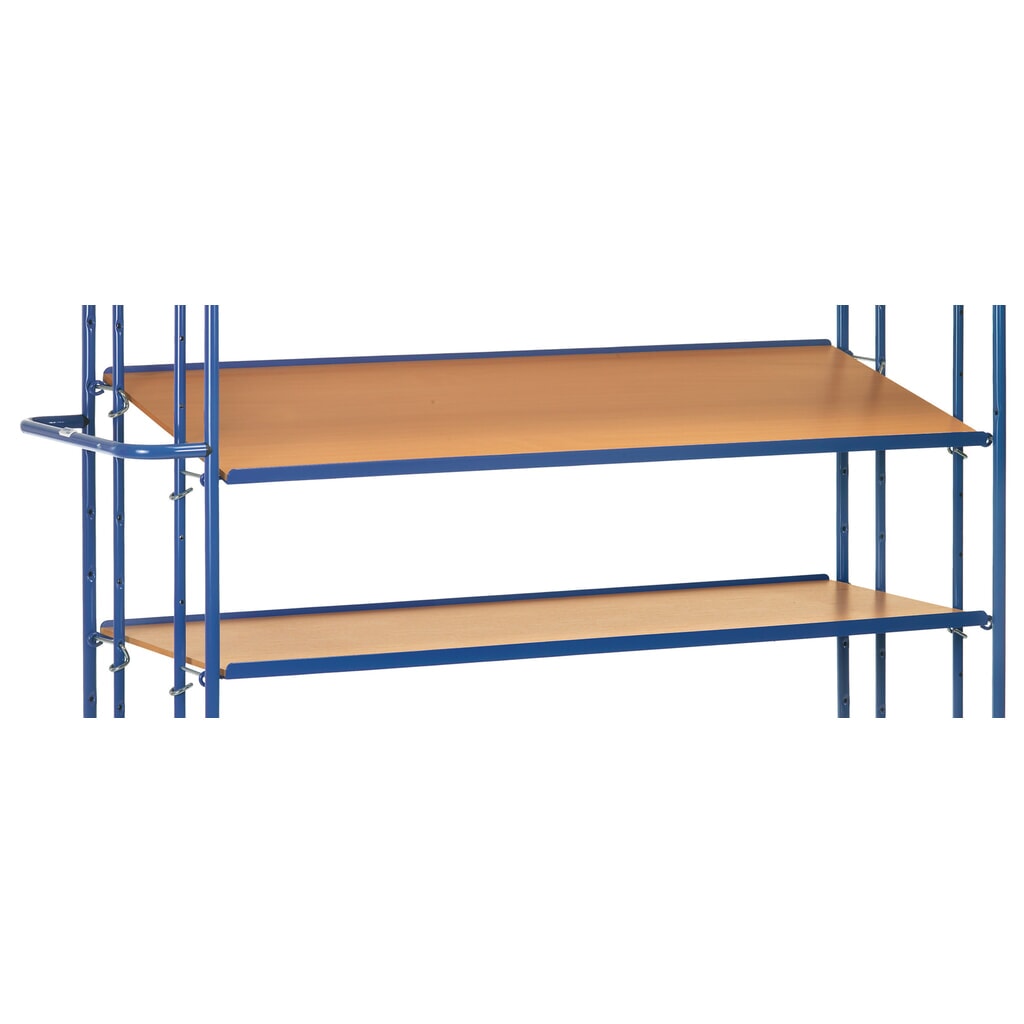 Fundo adicional em placa de serigrafia para carro de pisos múltiplos para contentores euro fetra®, superfície de carregamento traseira 1250 x 610 mm Imagem do produto: Fundo adicional em placa de serigrafia para carro de pisos múltiplos para contentores euro fetra®, superfície de carregamento traseira 1250 x 610 mm